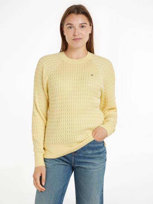 Tommy Hilfiger Relaxed Fit Pullover Zopfmuster