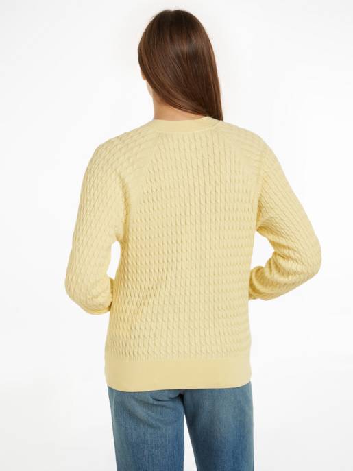 Tommy Hilfiger Relaxed Fit Pullover Zopfmuster