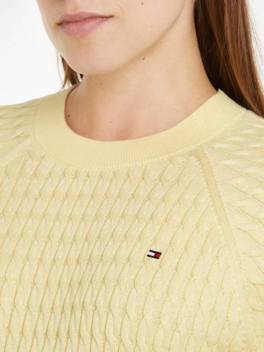 Tommy Hilfiger Relaxed Fit Pullover Zopfmuster