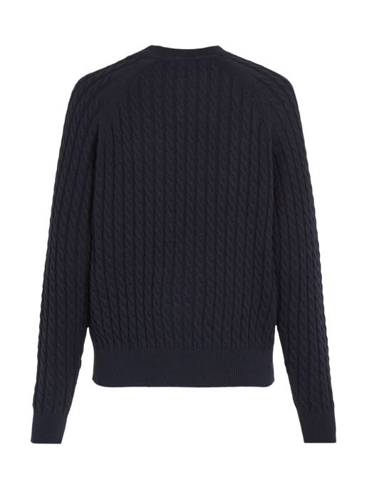 Tommy Hilfiger Relaxed Fit Pullover Zopfmuster