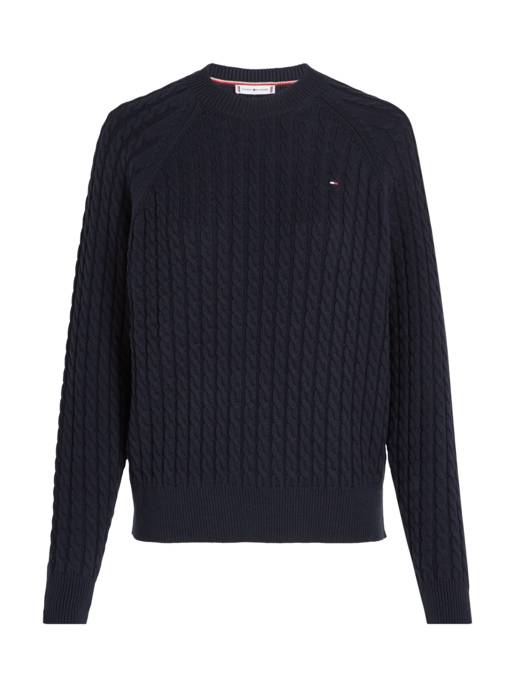 Tommy Hilfiger Relaxed Fit Pullover Zopfmuster