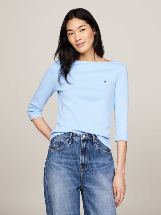 Tommy Hilfiger Shirt mit U-Boot-Ausschnitt