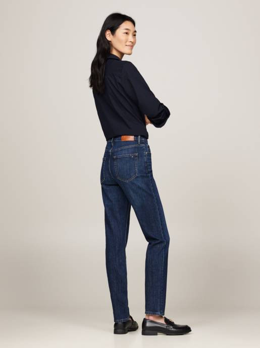 Tommy Hilfiger Slim Cigarette HW A Dark Blue