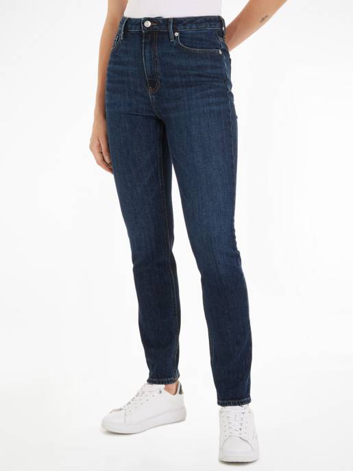 Tommy Hilfiger Slim Cigarette HW A Dark Blue