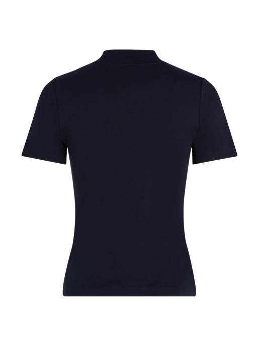 Tommy Hilfiger Slim Fit Crop Top Mock Neck