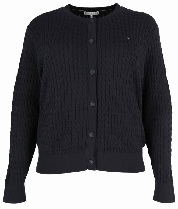 Tommy Hilfiger Strickjacke mit Rundhals