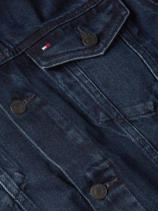Tommy Hilfiger Truckerjacke Baumwolle Hemdkragen