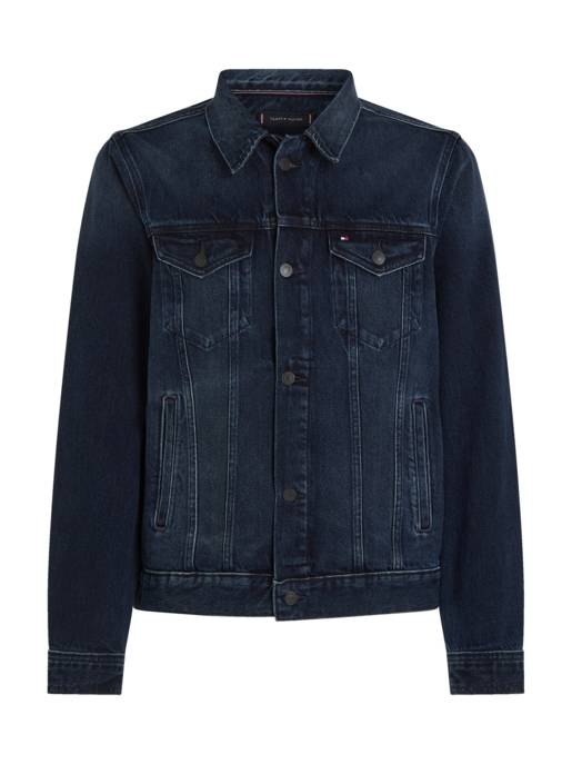 Tommy Hilfiger Truckerjacke Baumwolle Hemdkragen