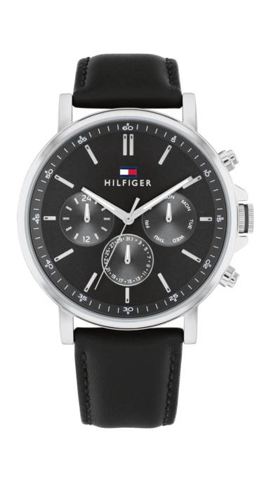 Tommy Hilfiger Uhr "Tyson-M-SS-Rou-Dkg-S-Leblk"