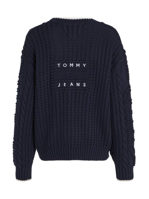 TOMMY JEANS Cardigan Mit Zopfmuster