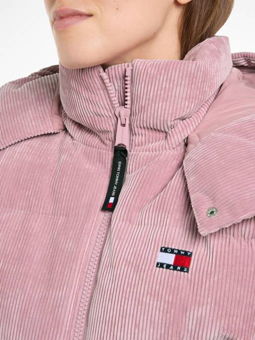 TOMMY JEANS Cord-Jacke Mit Stehkragen