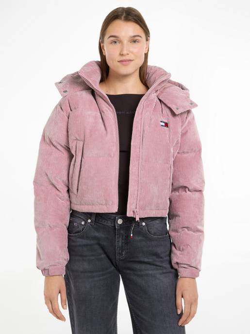 TOMMY JEANS Cord-Jacke Mit Stehkragen