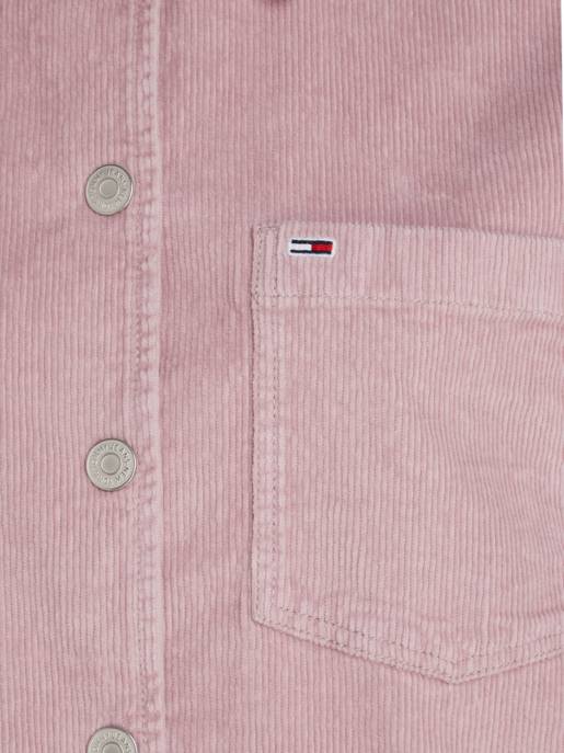 TOMMY JEANS Cord Overshirt Mit Knopfleiste