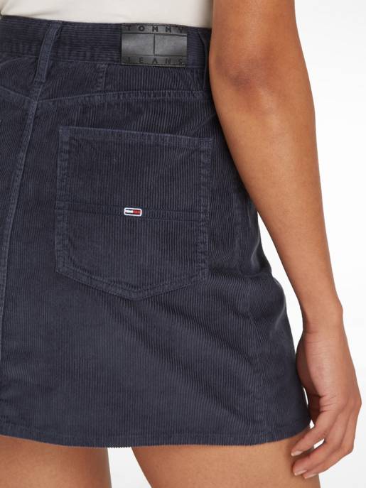TOMMY JEANS Cordrock Mit Hohem Bund