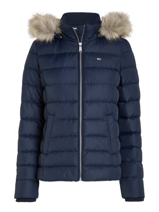 TOMMY JEANS Daunenjacke mit Kapuze