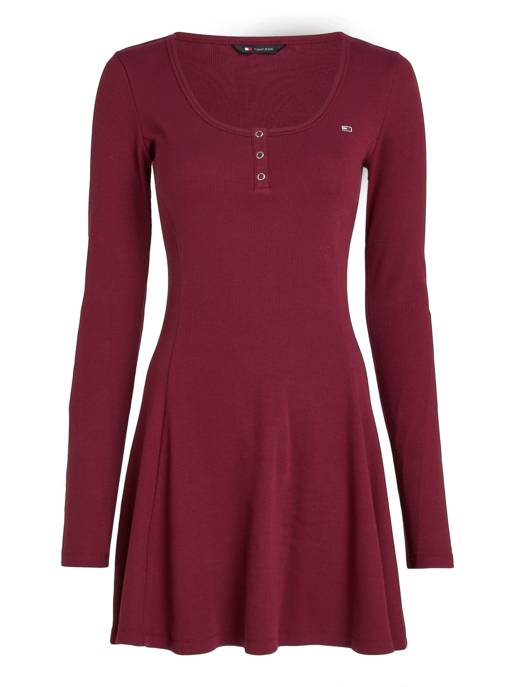 TOMMY JEANS Henley Flare Kleid