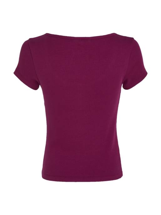 TOMMY JEANS Henley-Top Mit Knopfleiste