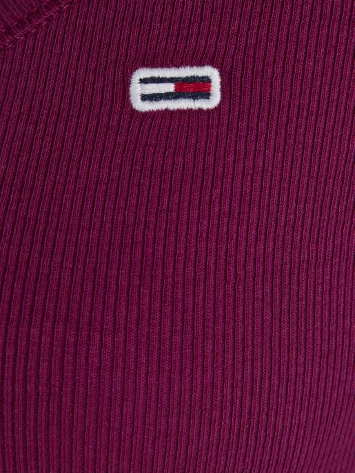 TOMMY JEANS Henley-Top Mit Knopfleiste