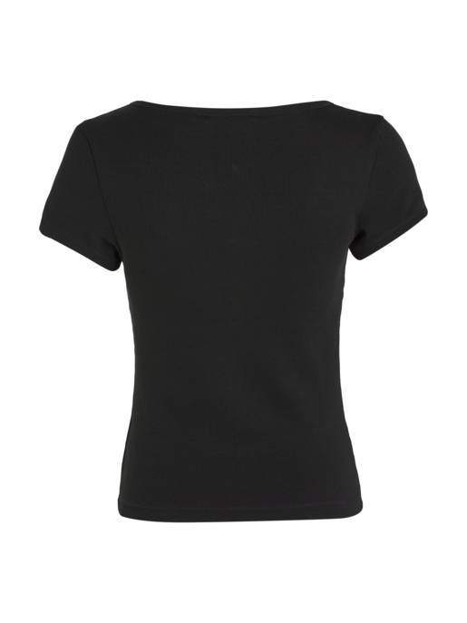 TOMMY JEANS Henley-Top Mit Knopfleiste