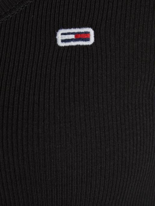 TOMMY JEANS Henley-Top Mit Knopfleiste