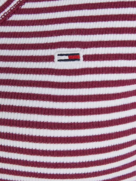 TOMMY JEANS Henley V-Ausschnitt T-Shirt