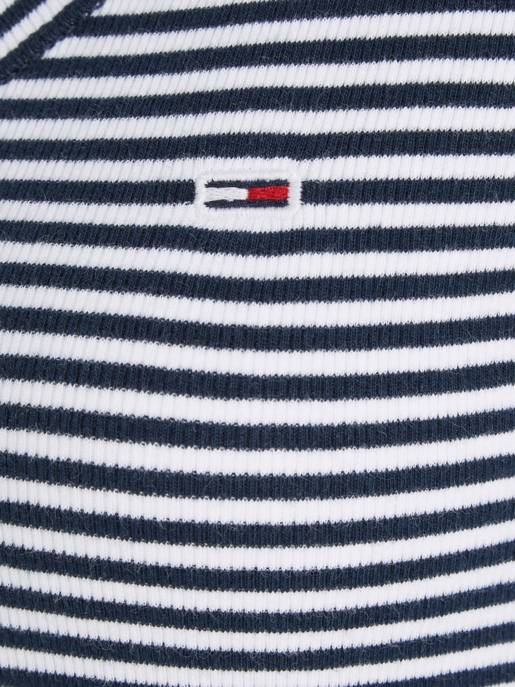 TOMMY JEANS Henley V-Ausschnitt T-Shirt
