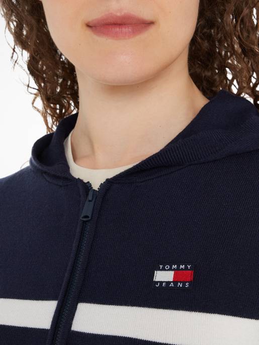TOMMY JEANS Kapuzen-Sweatshirt Mit Reißverschluss