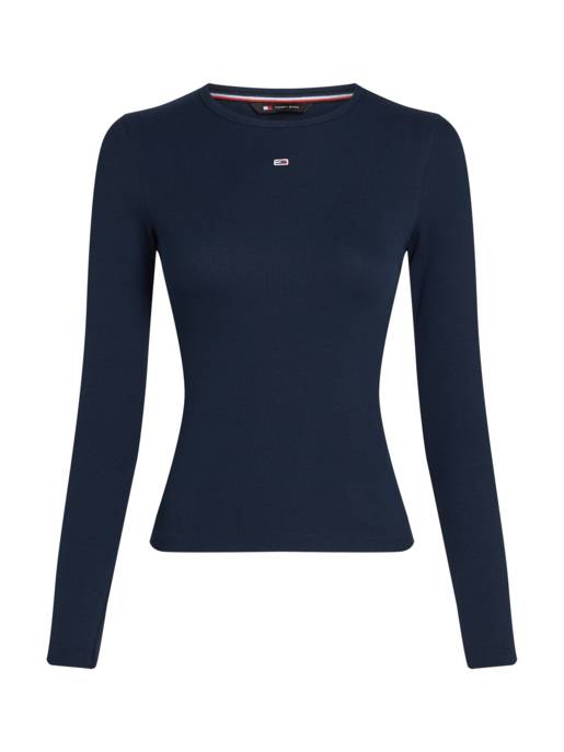 TOMMY JEANS Langarmshirt mit Rundhalsausschnitt
