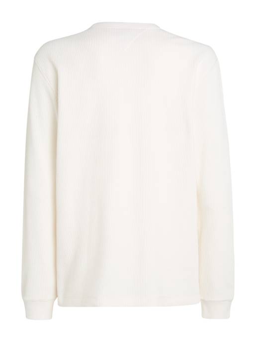 TOMMY JEANS Langarmshirt Mit Waffelstruktur