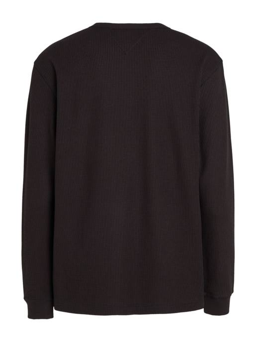 TOMMY JEANS Langarmshirt Mit Waffelstruktur