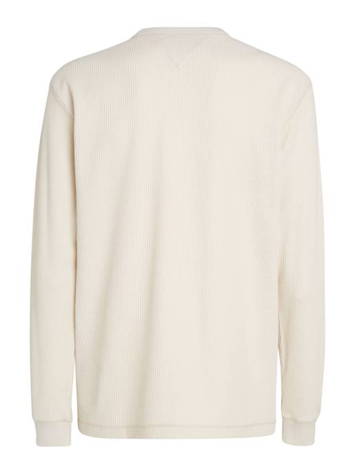 TOMMY JEANS Langarmshirt Mit Waffelstruktur