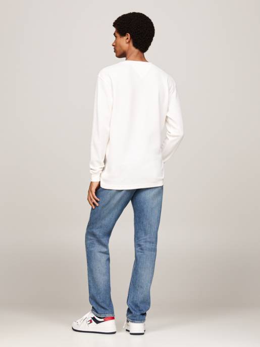 TOMMY JEANS Langarmshirt Mit Waffelstruktur