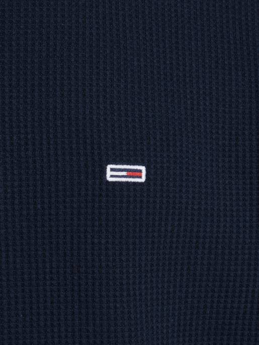 TOMMY JEANS Langarmshirt Mit Waffelstruktur