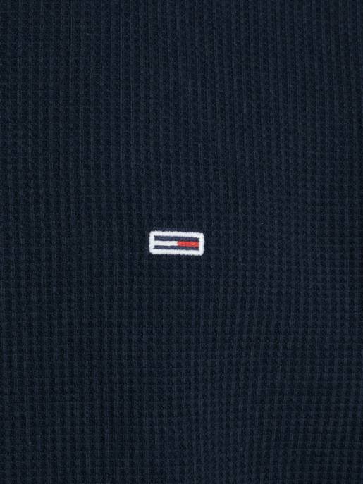 TOMMY JEANS Langarmshirt Mit Waffelstruktur