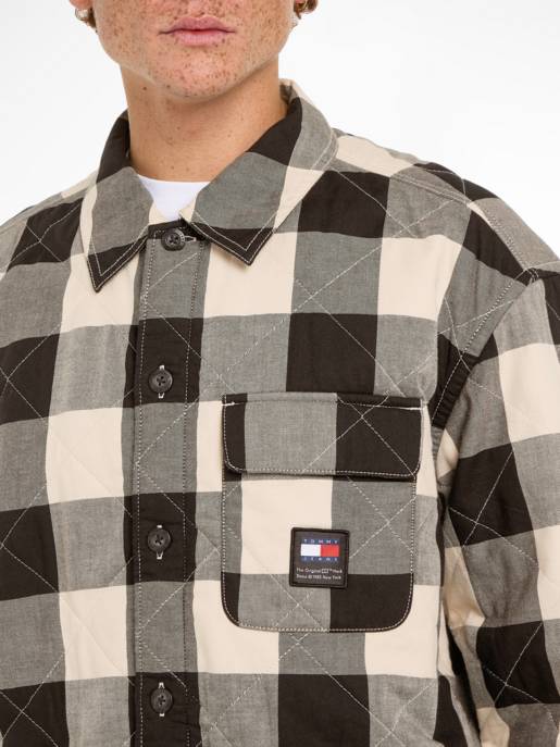 TOMMY JEANS Overshirt Mit Karomuster