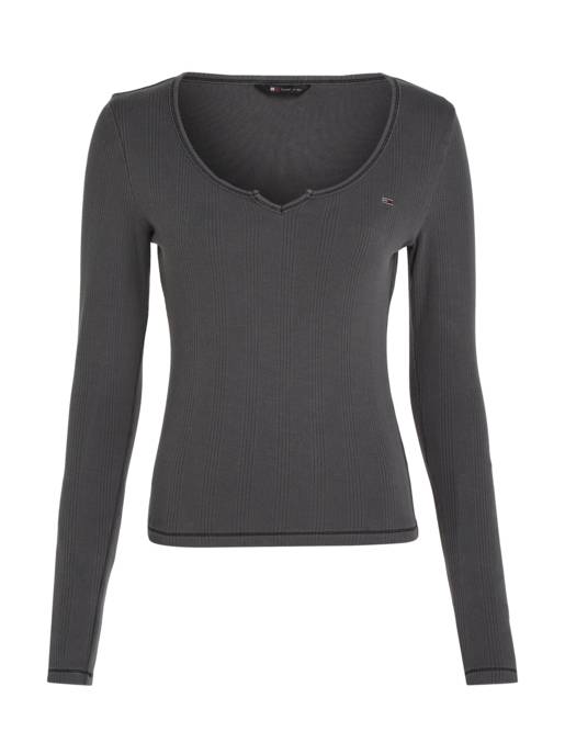 TOMMY JEANS Pullover mit V-Ausschnitt