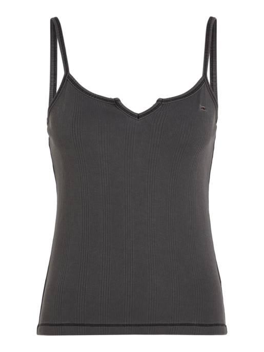 TOMMY JEANS Schlitz-Ausschnitt Top