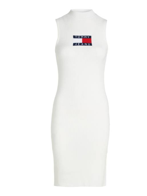 TOMMY JEANS Sweaterkleid mit Stehkragen