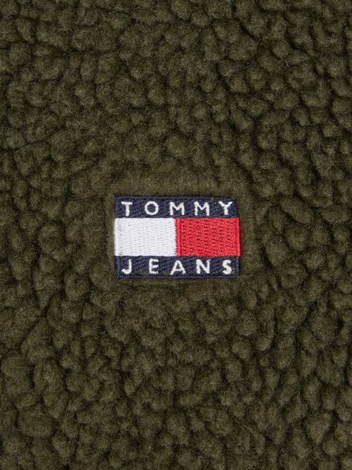 TOMMY JEANS Teddy Fleece Jacke Mit Kapuze