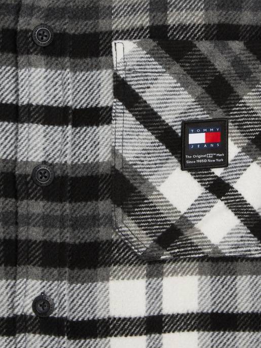 TOMMY JEANS TJM Fleece Lined Check Shirt EXT
