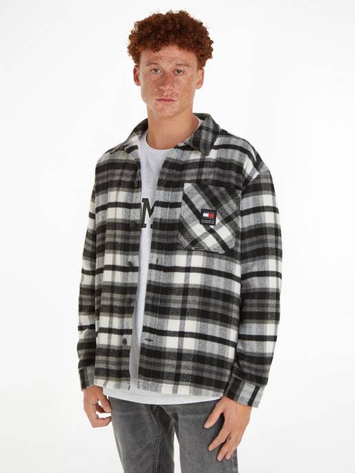 TOMMY JEANS TJM Fleece Lined Check Shirt EXT