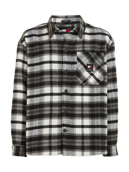 TOMMY JEANS TJM Fleece Lined Check Shirt EXT
