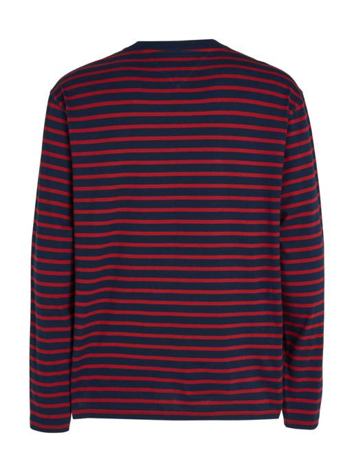 TOMMY JEANS TJM REG BRETON STRIPE LS