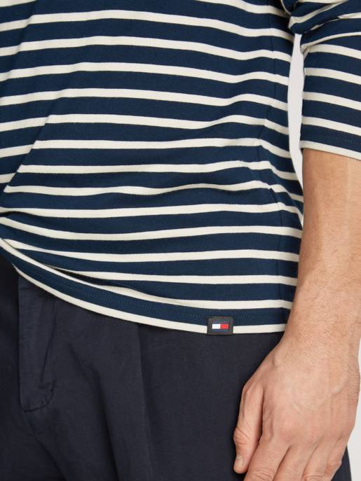 TOMMY JEANS TJM REG BRETON STRIPE LS