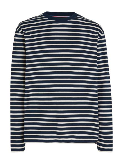 TOMMY JEANS TJM REG BRETON STRIPE LS