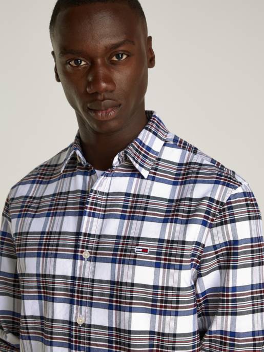 TOMMY JEANS TJM REG OXFORD CHECK SHIRT