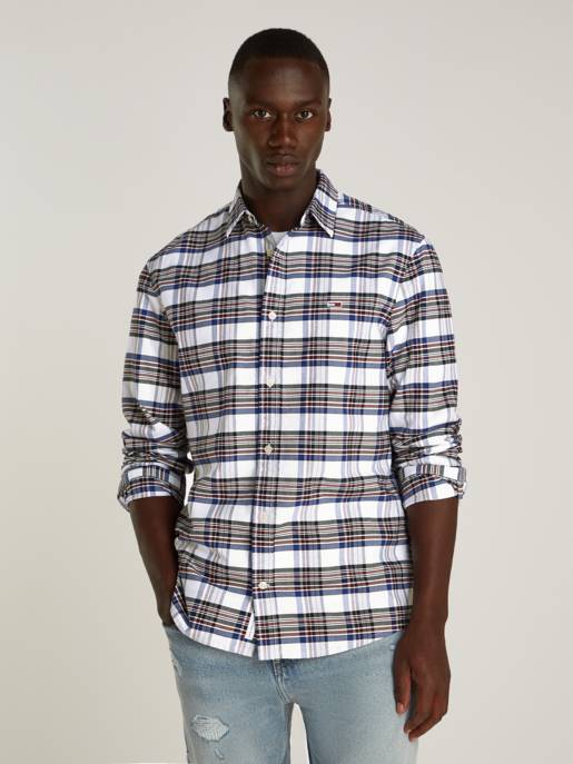 TOMMY JEANS TJM REG OXFORD CHECK SHIRT