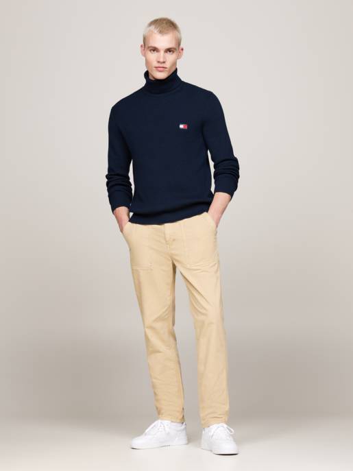 TOMMY JEANS TJM SLIM XS BADGE ROLLNECK