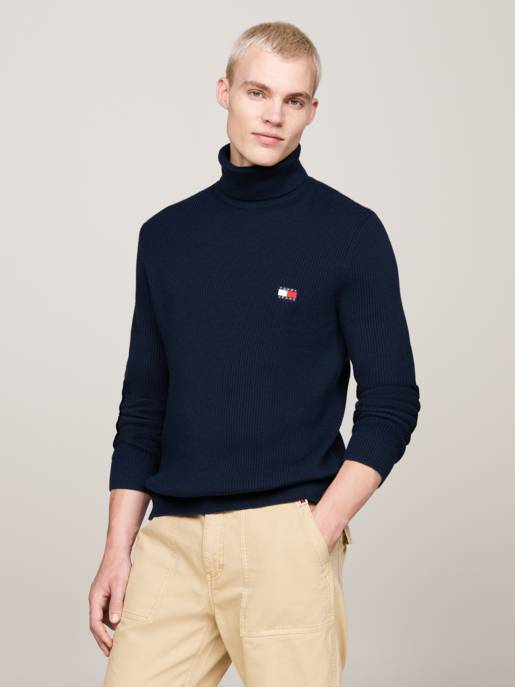 TOMMY JEANS TJM SLIM XS BADGE ROLLNECK