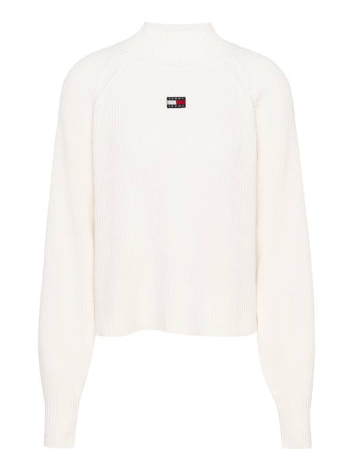 TOMMY JEANS TJW BADGE MOCKNECK SWEATER